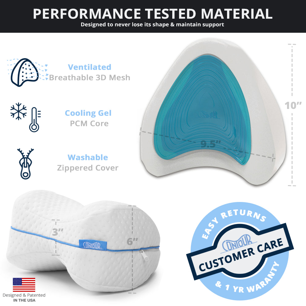 Contour Legacy Leg & Knee Pillow - 2 Pack
