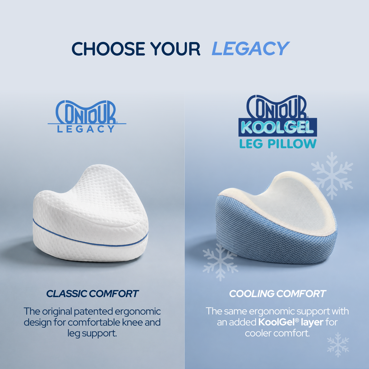 Contour Legacy Cool Leg & Knee Pillow