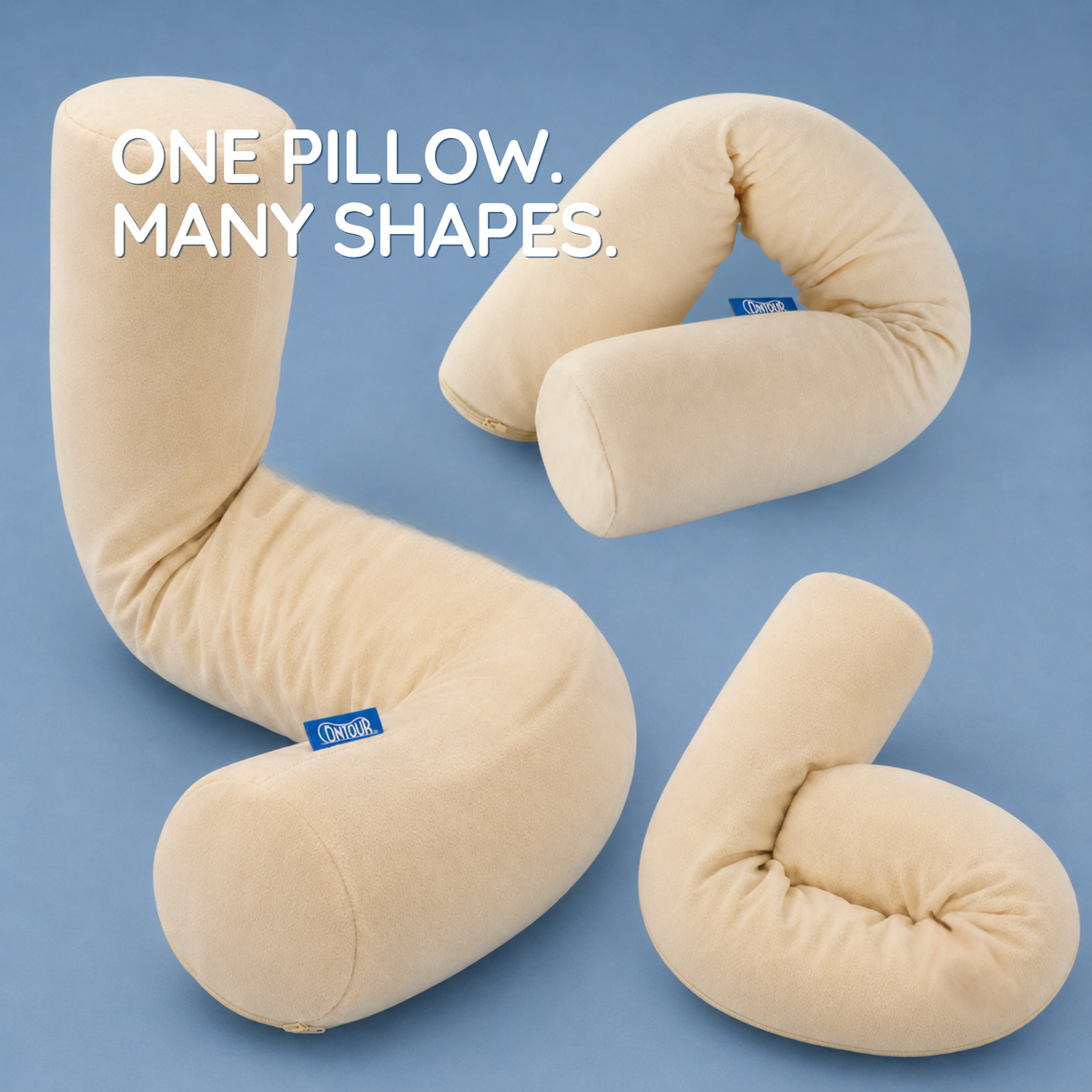 Contour Twist Pillow – Flexible Neck, Body & Travel Support