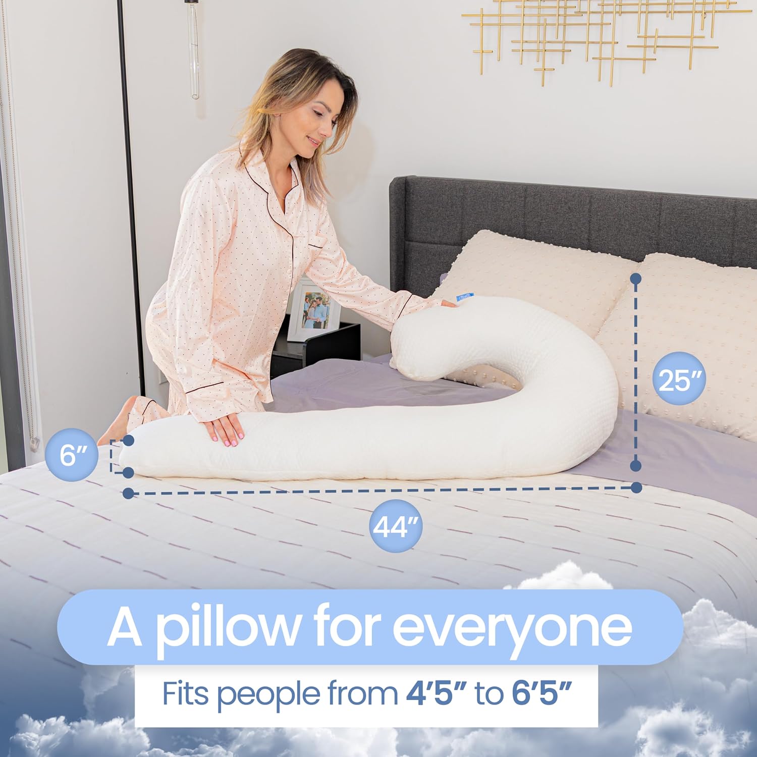 Contour Swan Pillow