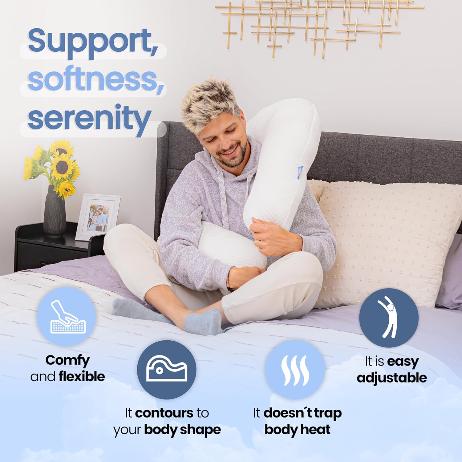 Contour Swan Pillow